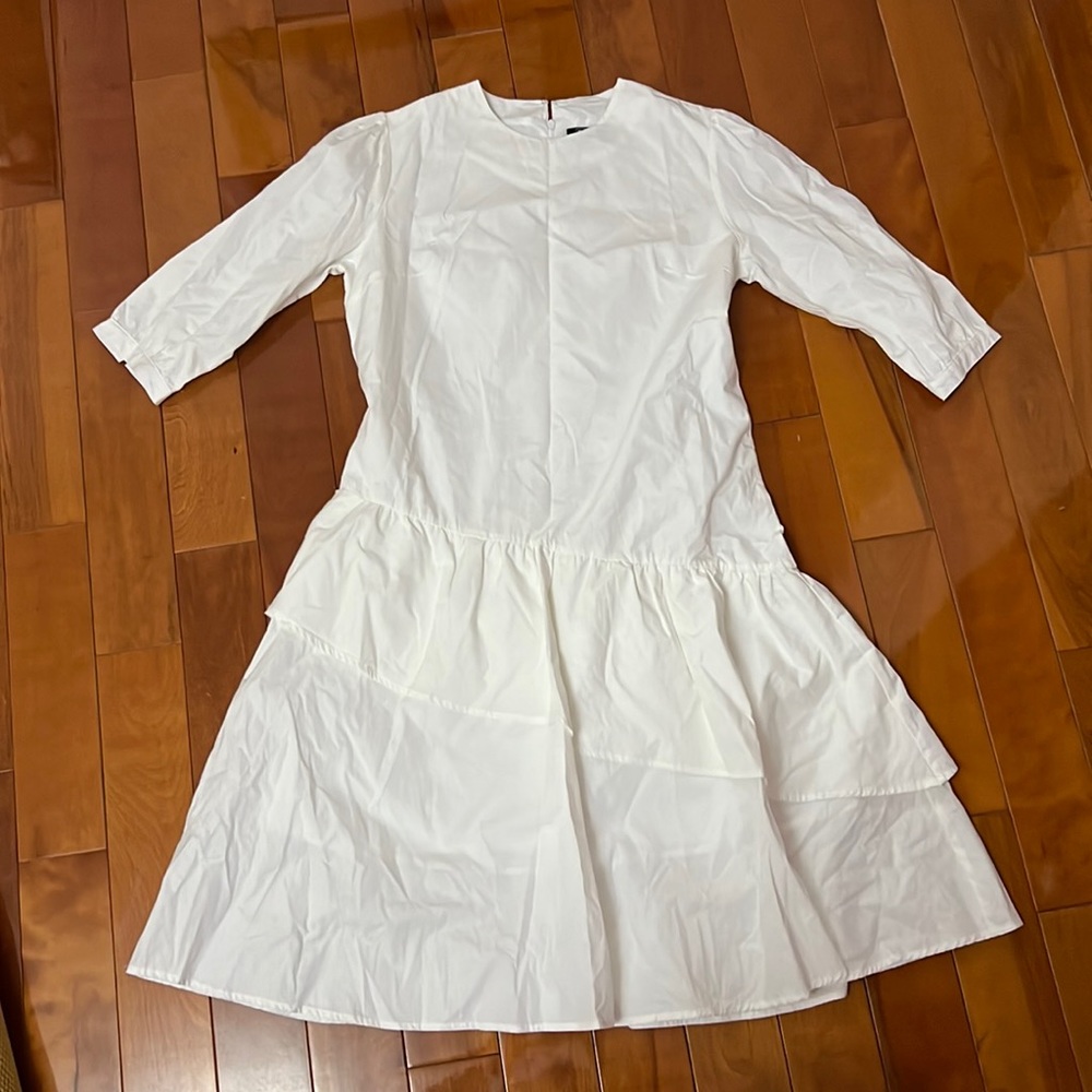 White MCY knee length dress